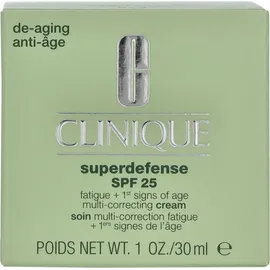 Clinique Superdefense SPF 25 Fatigue + 1st Signs of Age Multi-Correcting Cream combination oily to oily skin 30 ml