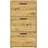 HBZ SAM 59 x 103 x 17 cm braun / Eiche Artisan