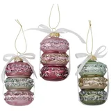 Boltze Weihnachtsbaumkugel Boltze Macaron Weihnachtsanhänger 10cm,3er SET grün|rosa