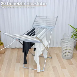 Zilan Wäscheständer elektrisch beheizbar IPx1 max. 15 kg 12 Meter
