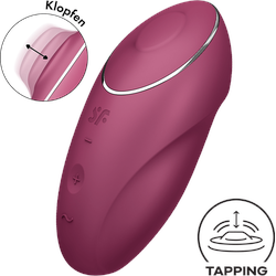 Satisfyer Tap & Climax 1, 11 cm, beere