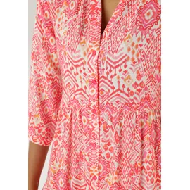 Aniston SELECTED Maxikleid Ethno-Musterung Rot/Orange/Pink 46