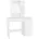 ML-Design Schminktisch Weiß, Holzwerkstoff, 2 Fächer, 1 Schubladen, Rechteckig, 38x138x90 cm, Schlafzimmer, Schminktische