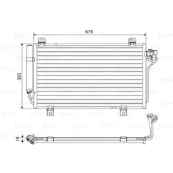 Kondensator Klimaanlage VALEO 814195