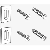 viverso AGA Design L Befestigungs-Set, AL9999XX,