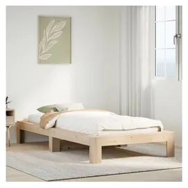 vidaXL Massivholzbett 100 x 200 cm Braun