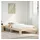 vidaXL Massivholzbett 100 x 200 cm Braun