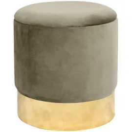 Milord Sitzhocker GOLDEN Velours 39 x 40 x 39 cm Beige
