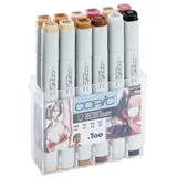 Copic Classic Set "Porträt" 12er Set Beige/Schwarz/Mehrfarbig