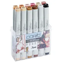 Copic Classic Set "Porträt" 12er Set Beige/Schwarz/Mehrfarbig