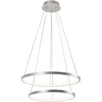 just light. HELIKE 1-flg. 50 cm rund silbergrau