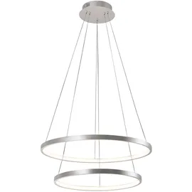 just light. HELIKE 1-flg. 50 cm rund silbergrau
