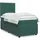 vidaXL Boxspringbett 140 x 200 cm Dunkelgrün