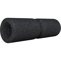 Faszienrolle - mit Umlaufrille. Foam Roller. Massagerolle. Massage. Yoga SCHWARZ 38 CM