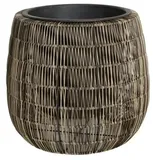 Trendline Polyrattan Pflanztopf Ø 45 x 40 cm braun