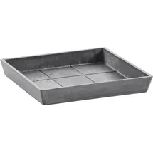 Permapack Ecopots Untersetzer quadratisch 18 x 18 x 2,5 cm grau