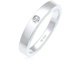 Diamore Elli DIAMONDS Ring Solitär Bandring Diamant (0.015 ct.) 925 Silber