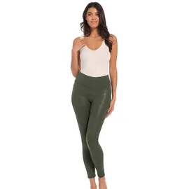 Magic Bodyfashion Leather Look Legging schmal lang Grün M