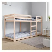 vidaXL Etagenbett 80 x 200 cm Kiefer massiv braun