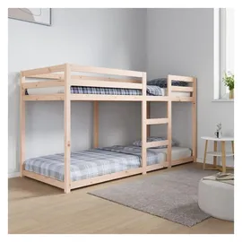 vidaXL Etagenbett 80 x 200 cm Kiefer massiv braun