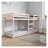 vidaXL Etagenbett 80 x 200 cm Kiefer massiv braun