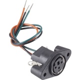 BKL Electronic 0204025 Miniatur-DIN-Rundsteckverbinder Buchse, Einbau vertikal Polzahl: Schwarz 1