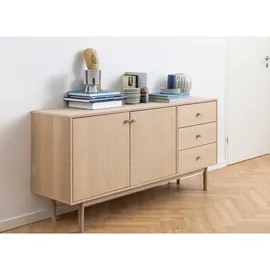 Actona Sideboard 160 x 75 x 40 cm Weiß