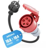 Adapter Schuko Stecker auf CEE Kupplung