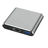 MicroConnect - Dockingstation - USB-C Hub, 0,20m