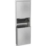 KWC Papier-Abfall-Kombi Unterputz 408x1145x169 mm ca. 23 l Silber