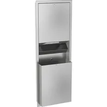KWC Papier-Abfall-Kombi Unterputz 408x1145x169 mm ca. 23 l Silber