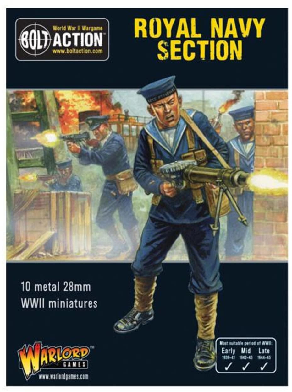 Bolt Action - World War II British Royal Navy Section (10) (28mm scale)