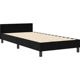 vidaXL Boxspringbett 90 x 200 cm Schwarz