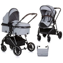 Chipolino Aura 2 in 1 umbaubar Wickeltasche Aschgrau Schwarz