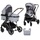 Chipolino Aura 2 in 1 umbaubar Wickeltasche Aschgrau Schwarz
