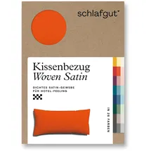 schlafgut Kissenbezug Woven Satin 40 x 80 cm Rot
