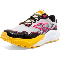 Brooks Caldera 7 Sneaker, Lunar Rock Lemon Chrome Black, 38.5 EU