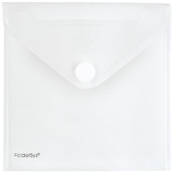 Foldersys CD-Tasche transparent, 13.5x13.5 cm
