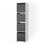 Vicco Raumteiler 142,5 x 36,2 x 33 cm Weiß