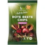 biozentrale Gemüse Chips Rote Beete - 6x90g (6er Pack) – Vegane, Glutenfreie, Ballaststoffreiche Gemüsechips ohne Hefeextrakt, Mit Meersalz verfeinert, Knusprig, vegan, mit Ballaststoffen