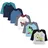 TupTam Baby Jungen Langarmshirt 5er Set, Farbe: Bagger monster tuck dino grau blau grün Größe: 62 - 62