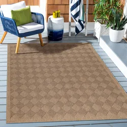 Outdoorteppich AYYILDIZ TEPPICHE "DHAKA 8713", schwarz, B:280cm H:5mm L:370cm, Polypropylen, Teppiche, Läufer / Pflegeleicht / Strapazierfähig / In- und Outdoor geeignet
