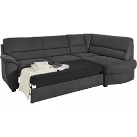sit&more Ecksofa SIT & MORE "Pandora L-Form", grau (anthrazit), B:251cm H:91cm T:176cm, Luxus-Microfaser ALTARA NUBUCK (100% Polyester);Luxus-Microfaser ALTARA NUBUCK (100% Polyester);Luxus-Microfaser (100% Polyester), Sofas, Ecksofa, wahlweise mit Bettfunktion