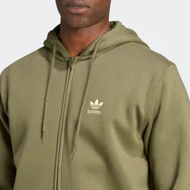 Adidas Trefoil Essentials Reißverschlusspullover Olive Strata S