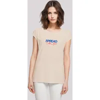 F4NT4STIC T-Shirt Spread The Love Valentinstag in Whitesand |