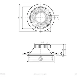 EVN LED-Deckenleuchte DSR54250125