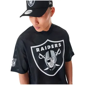 New Era Nfl Mesh Las Vegas Raiders Kurzarm-t-shirt - Black - M