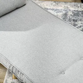 Homcom Schlafsessel 3 in 1 Polyester 72 x 79 x 78 cm Hellgrau mit Lendenkissen