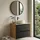 Badplaats Waschbeckenunterschrank Ocean 2 Schubladen 80 x 59 cm Schwarz Matt/Eiche