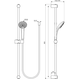 Ideal Standard BD012AA Ceraflex Armaturen-Paket